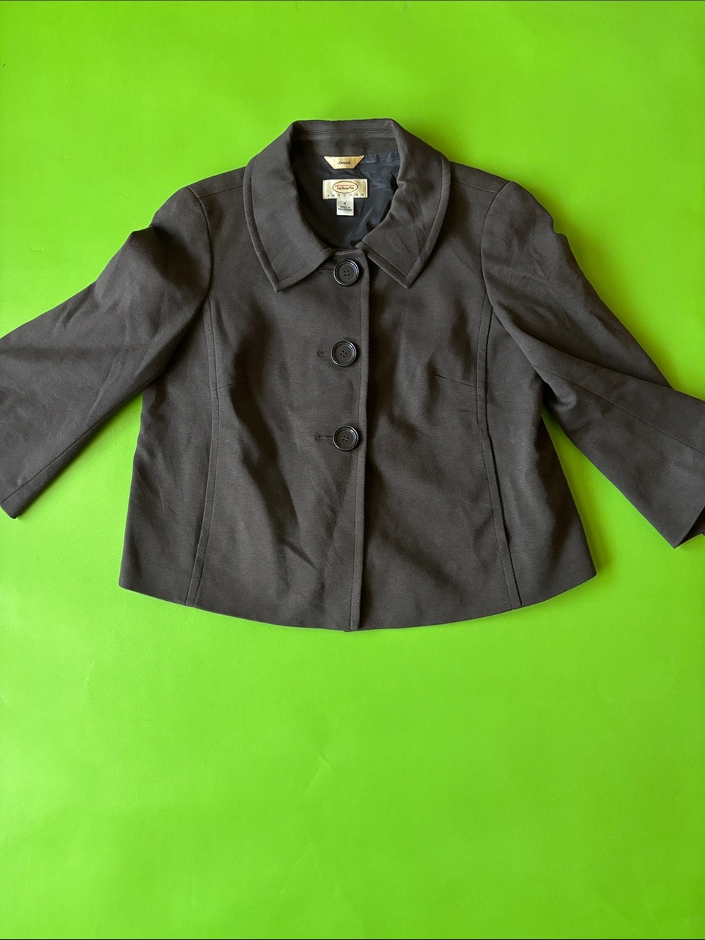 Talbots Brown Swing Cape Coat